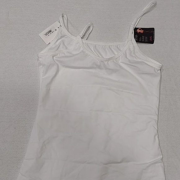 MAIDEN FORM FLEXEES LONG LENGTH WHITE CAMILSOLE WOMEN'S SMOOTHING NWT SIZE 2XL - Picture 3 of 5